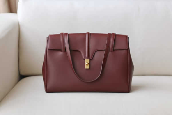 Replica Celine Lychee Grain Cowhide Discount Fashion Hot Sale Brown Handbags